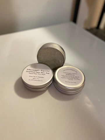 Green Tea & Cucumber Vegan Shave Soap (Men's) 4 oz. Tin